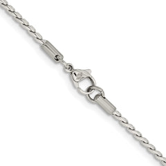 Chisel Stainless Steel Polished 2.5mm 20 inch Fancy Link ChainSRN1618