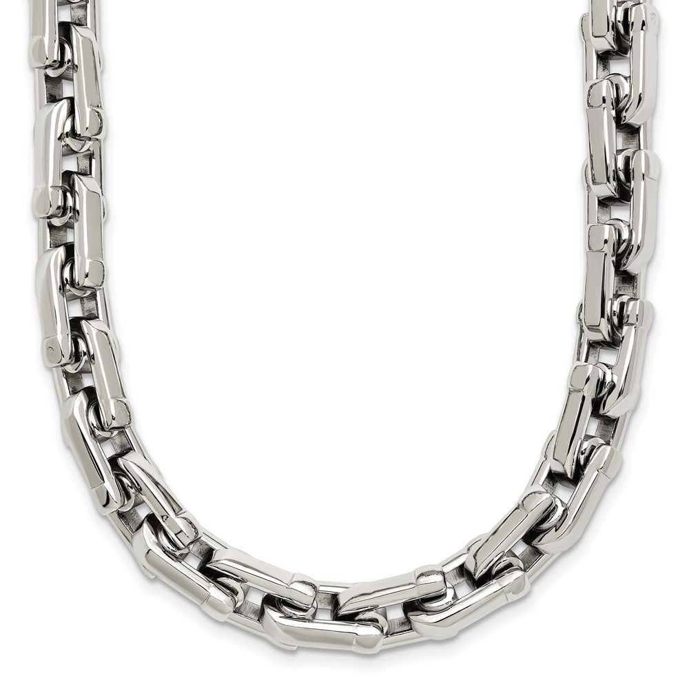 Chisel Stainless Steel Polished 20 inch Link Necklace SRN164-20