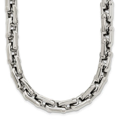 Chisel Stainless Steel Polished 20 inch Link Necklace SRN164-20