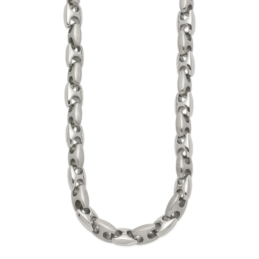 Chisel Stainless Steel Brushed and Polished 20 inch Necklace SRN168-20