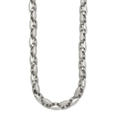 Chisel Stainless Steel Brushed and Polished 20 inch Necklace SRN168-20
