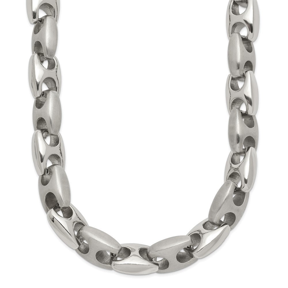 Chisel Stainless Steel Brushed and Polished 20 inch Necklace SRN168-20