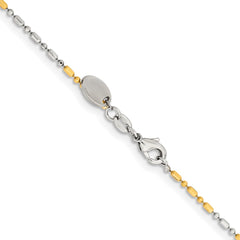 Chisel Two-tone Brass 1.2mm 20 inch Fancy ChainSRN205