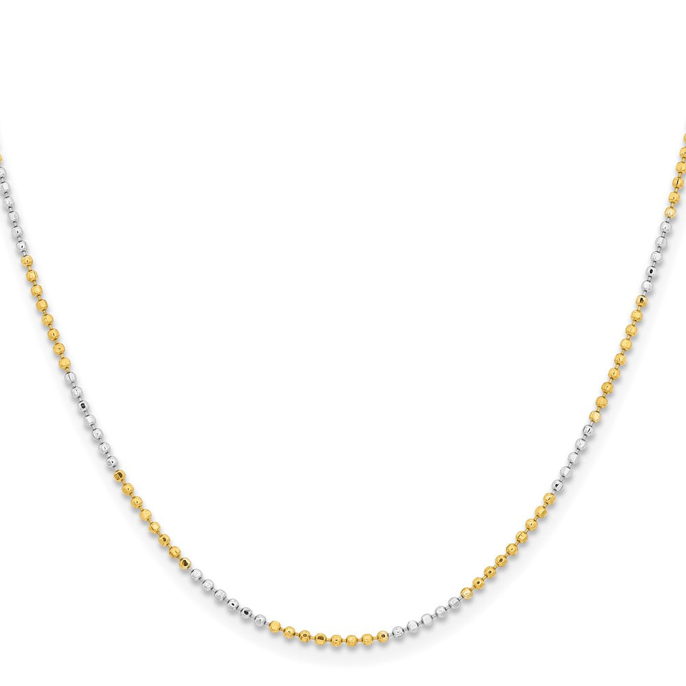 Chisel Two-tone Brass 1.5mm 18 inch Ball ChainSRN206