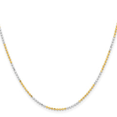Chisel Two-tone Brass 1.5mm 18 inch Ball ChainSRN206