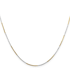 Chisel Two-tone Brass 0.85mm 20 inch Fancy ChainSRN208