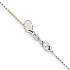 Chisel Two-tone Brass 0.85mm 24 inch Fancy ChainSRN208