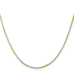 Chisel Two-tone Brass 1.00mm 18 inch Snake ChainSRN209