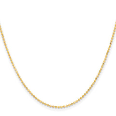 Chisel Gold-tone Brass 1.50mm Plated 20 inch  Ball ChainSRN211