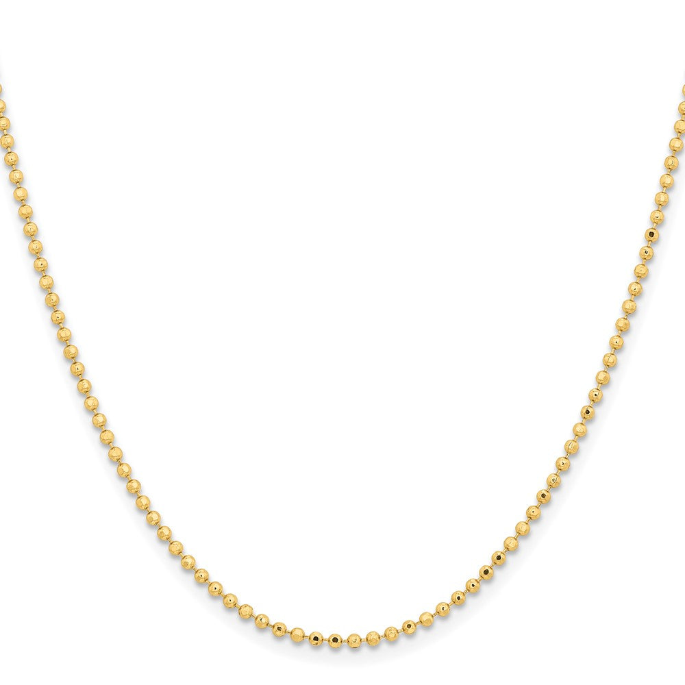 Chisel Gold-tone Brass 2.00mm Plated 18 inch Ball ChainSRN212