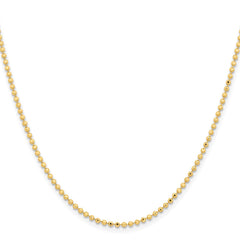 Chisel Gold-tone Brass 2.00mm Plated 18 inch Ball ChainSRN212