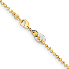 Chisel Gold-tone Brass 2.00mm Plated 20 inch Ball ChainSRN212
