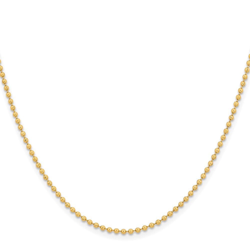 Chisel Stainless Steel Polished Yellow IP-plated 2mm 20 inch Ball ChainSRN222GP