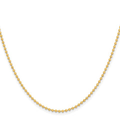 Chisel Stainless Steel Polished Yellow IP-plated 2mm 20 inch Ball ChainSRN222GP