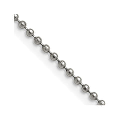 Chisel Stainless Steel Polished 2mm 16 inch Ball ChainSRN222