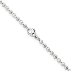 Chisel Stainless Steel Polished 3mm 22 inch Ball ChainSRN223