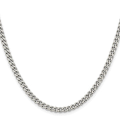Chisel Stainless Steel Polished 4mm 20 inch Curb ChainSRN226