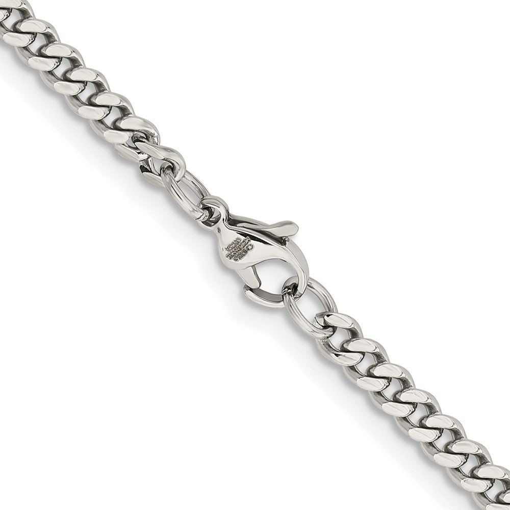 Chisel Stainless Steel Polished 4mm 22 inch Curb ChainSRN226