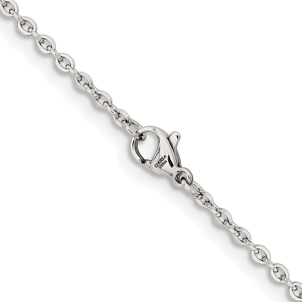 Chisel Stainless Steel Polished 2.3mm 20 inch Cable ChainSRN228