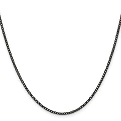 Chisel Stainless Steel Polished Black IP-plated 2.3mm 20 inch Cable ChainSRN228BP