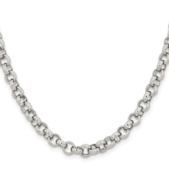 Chisel Stainless Steel Polished 6mm 24 inch Rolo ChainSRN231