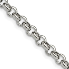 Chisel Stainless Steel Polished 6mm 18 inch Rolo ChainSRN231