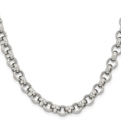 Chisel Stainless Steel Polished 8mm 24 inch Rolo ChainSRN232