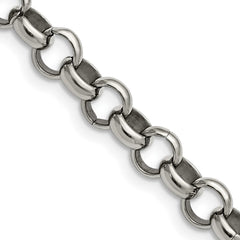 Chisel Stainless Steel Polished 8mm 18 inch Rolo ChainSRN232