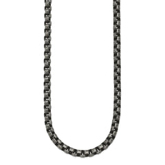 Chisel Stainless Steel Antiqued 24 inch Box Chain SRN2525-24