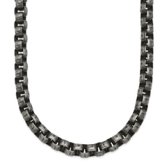 Chisel Stainless Steel Antiqued 24 inch Box Chain SRN2525-24