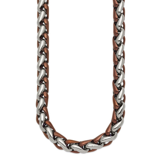 Chisel Stainless Steel Polished Brown IP-plated 24 inch Necklace SRN2528-24