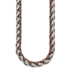 Chisel Stainless Steel Polished Brown IP-plated 24 inch Necklace SRN2528-24