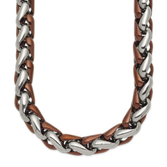 Chisel Stainless Steel Polished Brown IP-plated 24 inch Necklace SRN2528-24