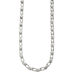Chisel Stainless Steel Polished 20 inch Fancy Link ChainSRN2689