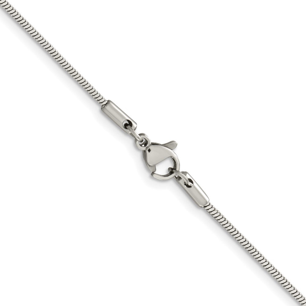 Chisel Stainless Steel Polished 1.8mm 24 inch Herringbone ChainSRN2869