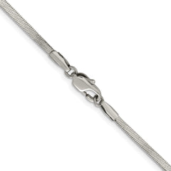 Chisel Stainless Steel Polished 2.3mm 24 inch Herringbone ChainSRN2870