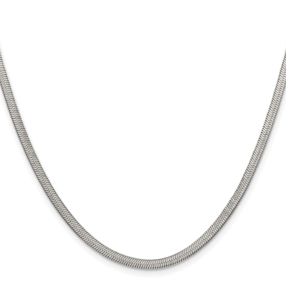 Chisel Stainless Steel Polished 3.3mm 22 inch Herringbone ChainSRN2871