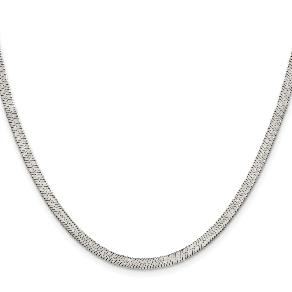 Chisel Stainless Steel Polished 3.90mm 22 inch Herringbone ChainSRN2872