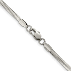 Chisel Stainless Steel Polished 3.4mm 24 inch Herringbone ChainSRN2873