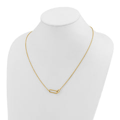 Chisel Stainless Steel Polished Yellow IP-plated Intertwined Links on a 20 inch Plus 2 inch Extension Cable Chain NecklaceSRN3272-20