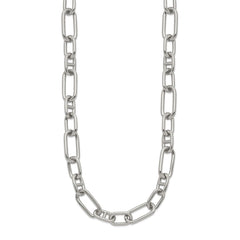Chisel Stainless Steel Polished 9mm 16 inch Plus 2 inch Extension Open Link NecklaceSRN3336-16