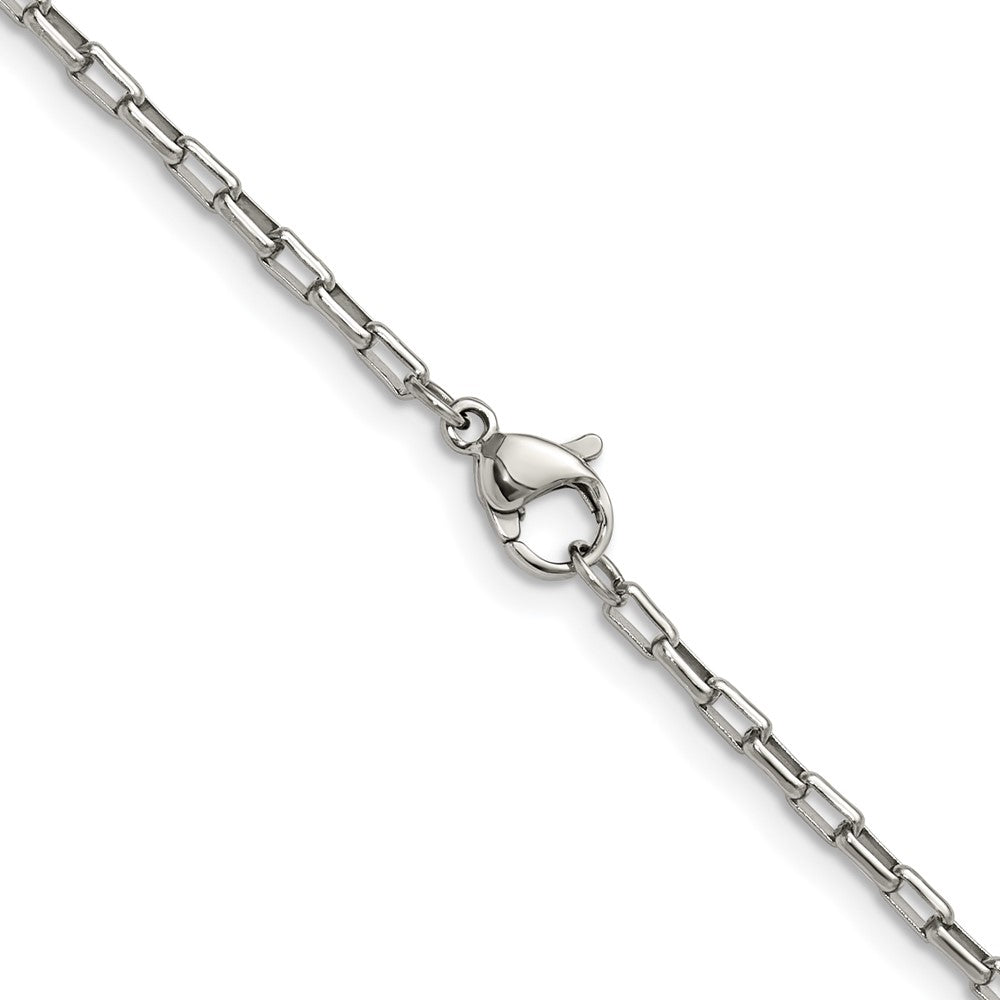 Chisel Stainless Steel Polished 2.2mm 20 inch Fancy Box/Paperclip Link ChainSRN3399