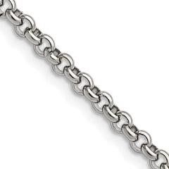 Chisel Stainless Steel Polished 3.9mm 18 inch Rolo ChainSRN653