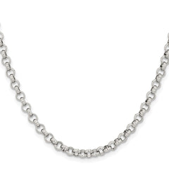 Chisel Stainless Steel Polished 4.6mm 24 inch Rolo ChainSRN654
