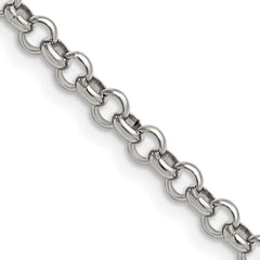 Chisel Stainless Steel Polished 4.6mm 18 inch Rolo ChainSRN654