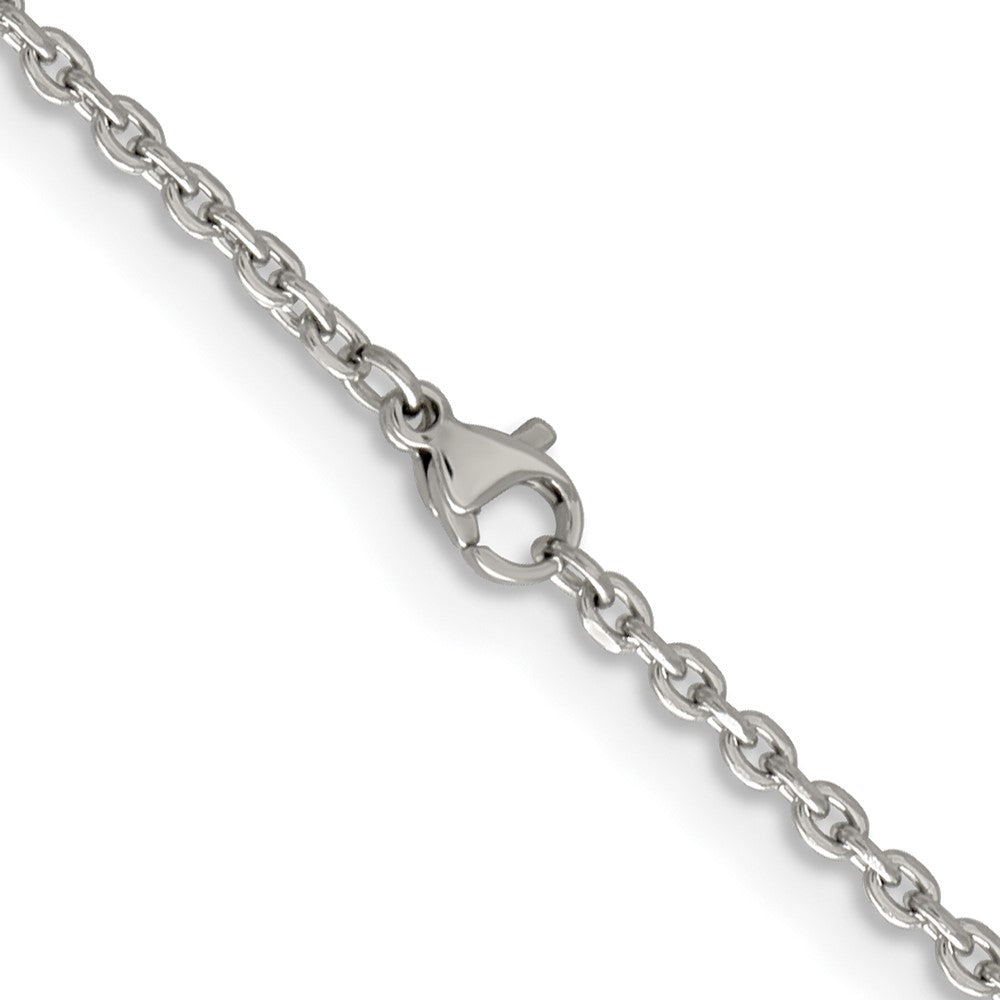 Chisel Stainless Steel Polished 2.7mm 22 inch Cable ChainSRN657