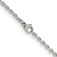 Chisel Stainless Steel Polished 2.7mm 22 inch Cable ChainSRN657