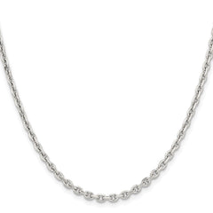 Chisel Stainless Steel Polished 3.4mm 20 inch Cable ChainSRN658
