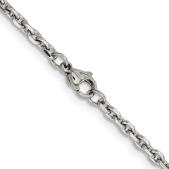 Chisel Stainless Steel Polished 3.4mm 22 inch Cable ChainSRN658