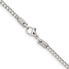 Chisel Stainless Steel Polished 2.4mm 22 inch Box ChainSRN664
